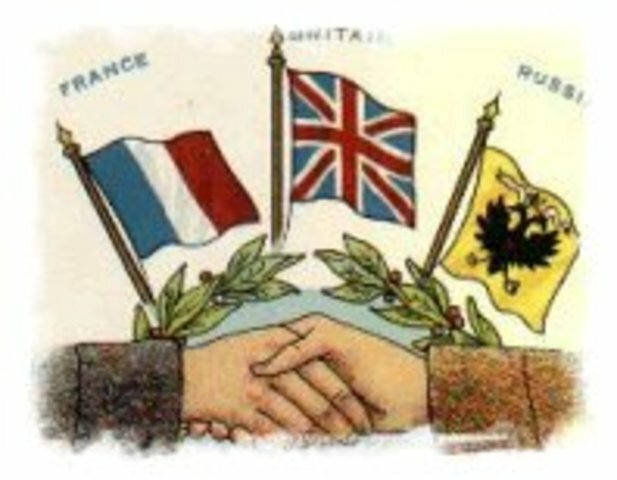 Se firma la Triple Entente entre Reino Unido, Francia y Rusia