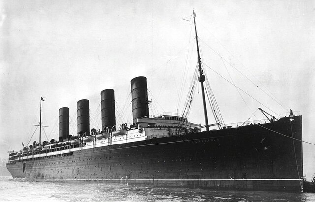 Hundimiento del Lusitania.
