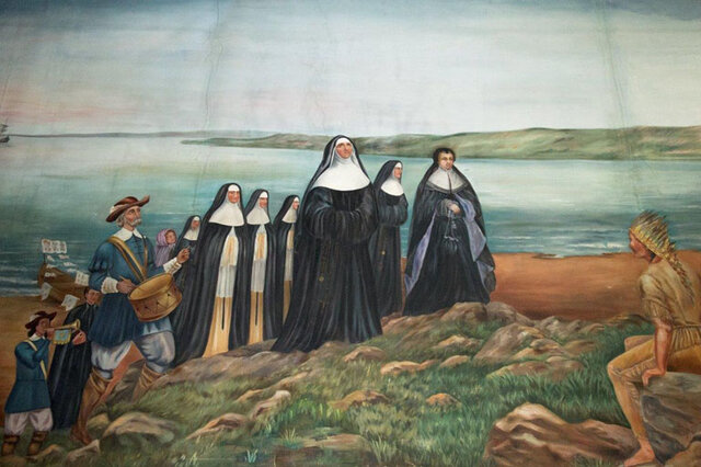 Arrivée des Ursulines et des Augustines