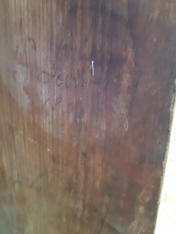 Inscriptie op pinakel S. Loe