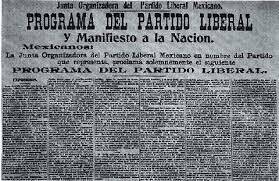 Manifiesto del Partido Liberal Mexicano