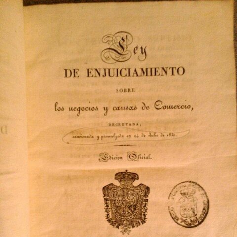 Ley de enjuiciamiento sobre negocios y causas de comercio