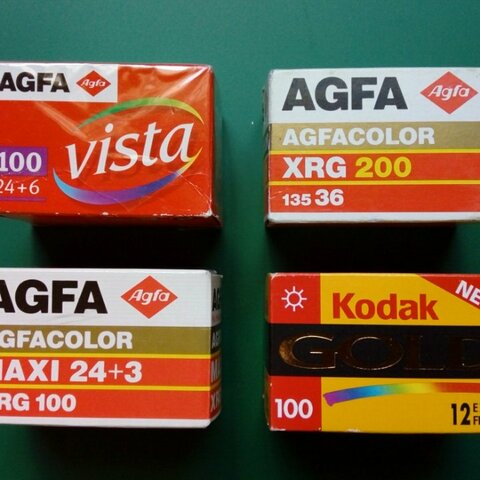 Pel·lícula Kodak color i Agfa