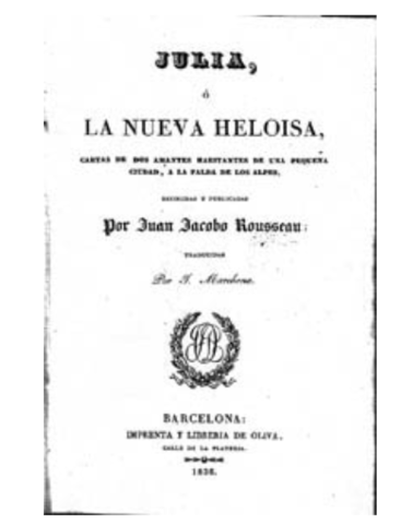 J.J. Rousseau: Eloisa berria