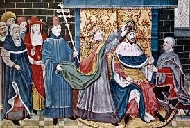 Pope Leo lll crowns Charlemagne emperor