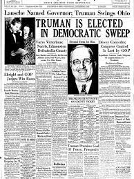 Truman is Re-elected as POTUS