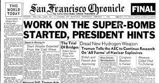 Truman announces H-bomb