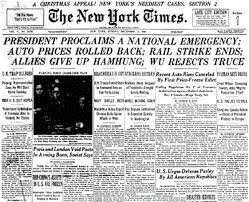 Truman declares national state of emergency