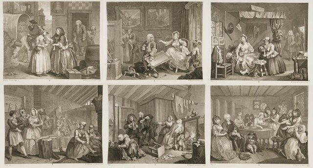 William Hogarth - La carrera de la prostituta (ING).