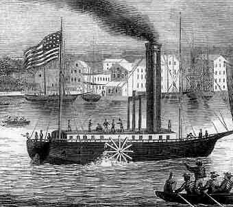 O barco de vapor