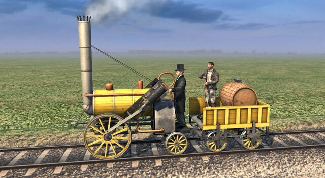 A locomotora  de vapor