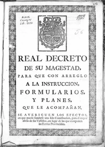 Creación del primer catastro de España