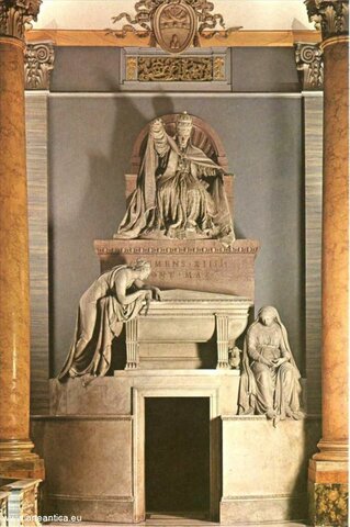 Antonio Cánova - Monumento funerario de Clemente XIV (ITA). Igl. Santos Apóstoles , Roma.