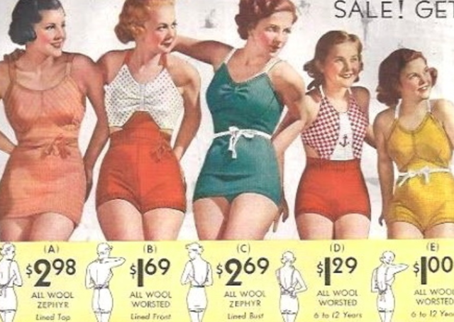 30's Traje de Baño