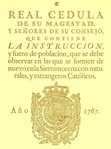 Decreto de colonización de Sierra Morena