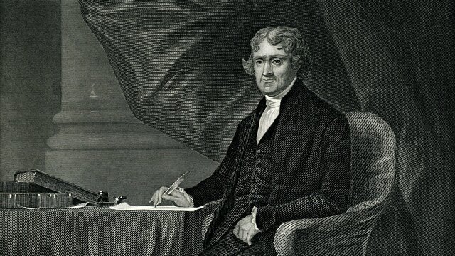 Thomas Jefferson served as the third president of the United States.