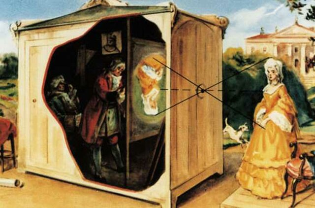 Leonardo Da Vinci lleva la cámara obscura a otro nivel