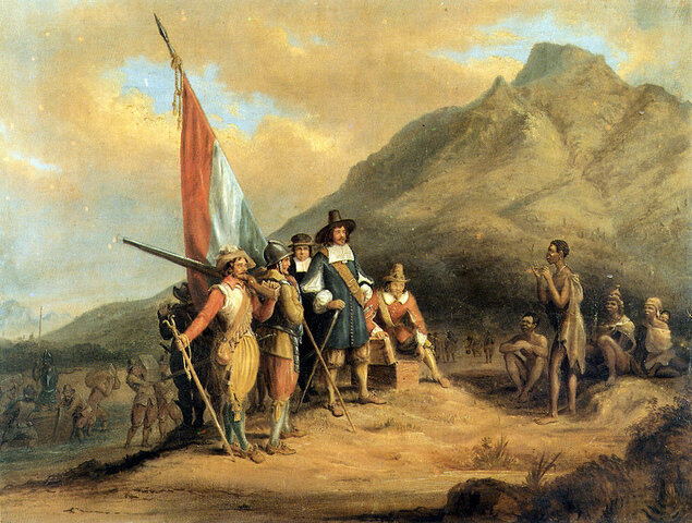 The Dutch set up a settlement at the Cape of Good Hope