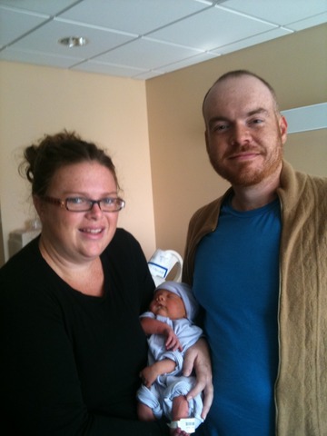 Norah comes home with Mom and Dad