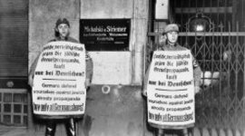 Timeline: Boycotted all jewish properties and businesses 1933-1939