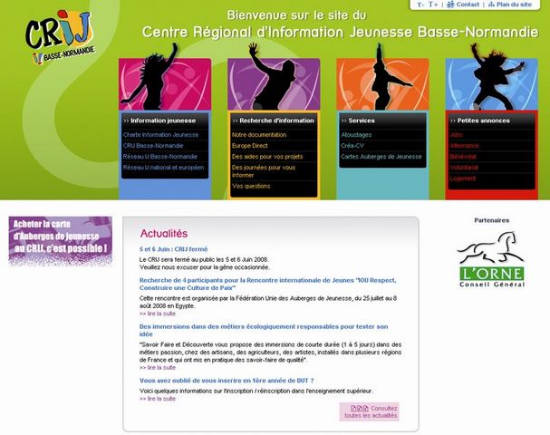 Mise en ligne du nouveau site Internet du CRIJ