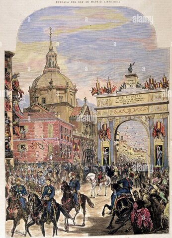 Alfonso XII entra en Madrid