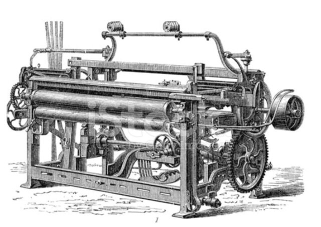 Edmund Cartwright inventa el telar mecánico
