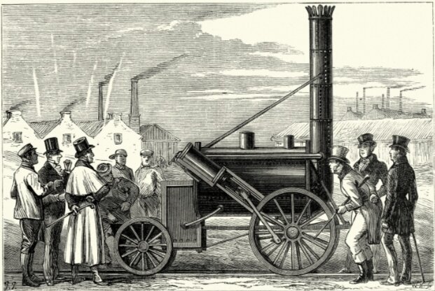 Primer ferrocarril entre Liverpool y Manchester