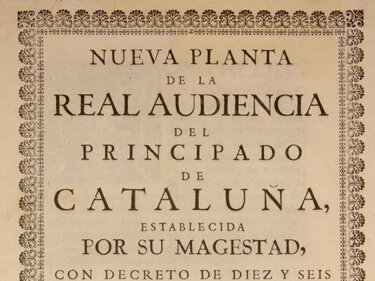 Decreto de Nueva Planta en Cataluña