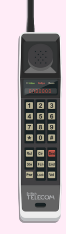 Primer teléfono móvil en Estados Unidos.