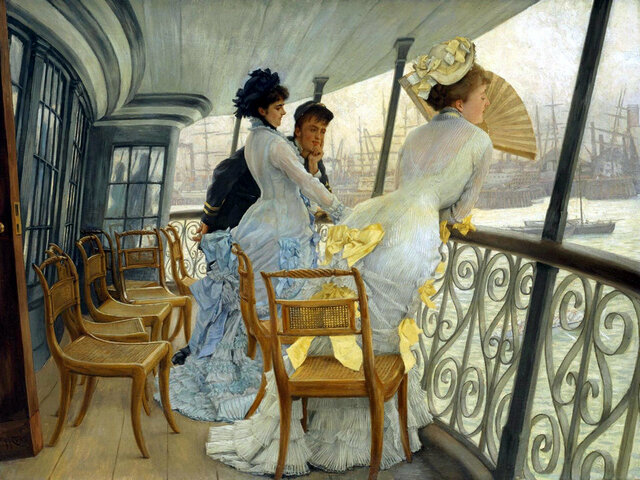 MODE IMPRESSIONNISTE, La Galerie du HMS Calcutta, James Tissot