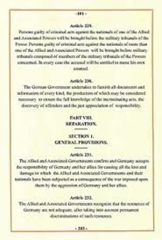 Treaty of Versailles