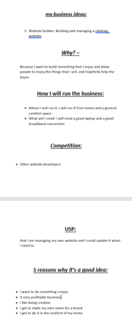 Creating a business idea