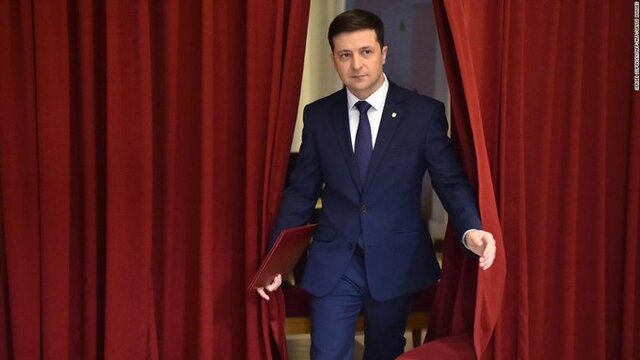 Volodymyr Zelensky is elected President of Ukraine.