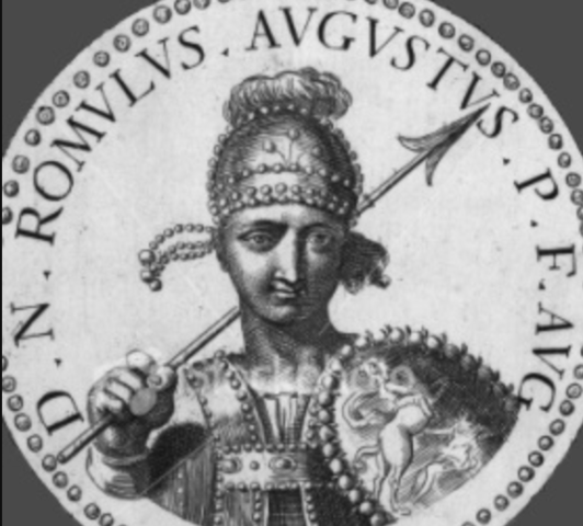 Rómulo Augústulo es entronizado