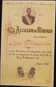 Mayoría de edad de Alfonso XIII.