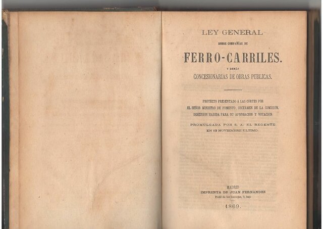 Ley General de Ferrocarriles