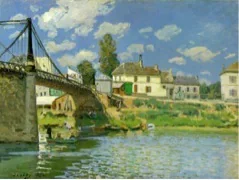 Alfred Sisley, Le Pont à Villeneuve-la-Garenne