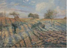 Camille Pissarro, Gelée blanche, ancienne route d'Ennery, Pontoise