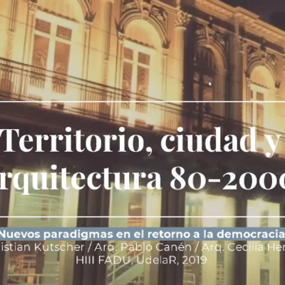Timeline: 11 Territorio, cuidad y Arquitectura 80-2000