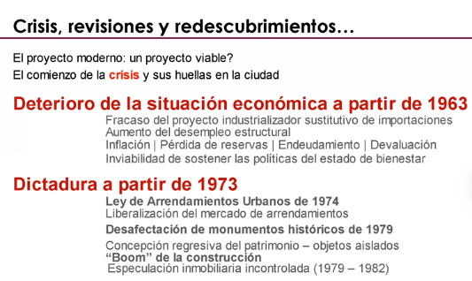 Crisis Revisiones y Redescubrimiento