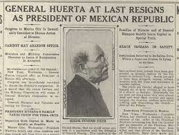 Huerta's resigning-