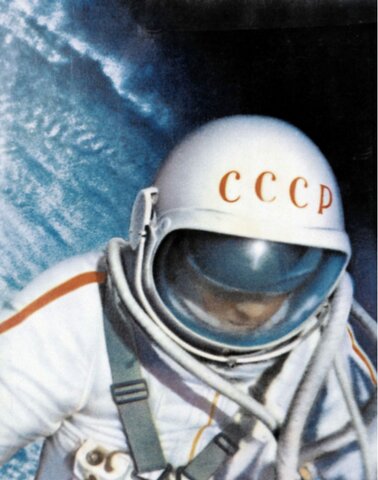First man to do an EVA by USSR- cosmonaut Alexei Leonov