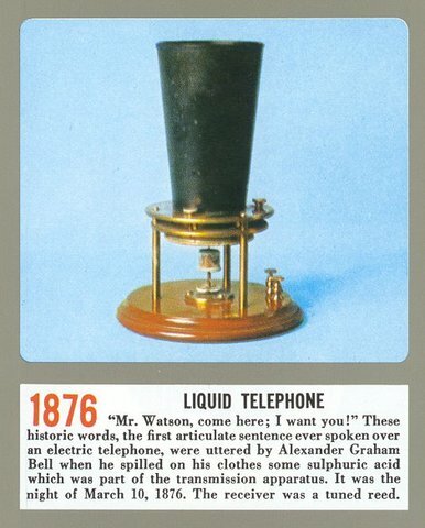 First telephone transmission