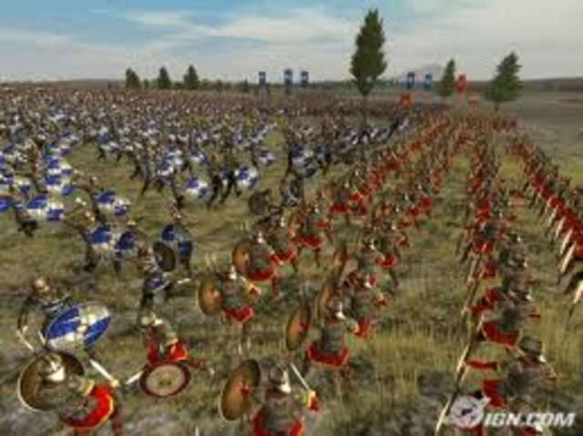 taking control of the roman  forces and defeating the french