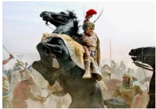 Alejandro Magno participa en la batalla de Queronea