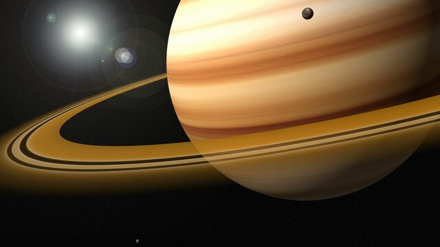 Sobrevol de Saturn de la Sonda Voyager 1