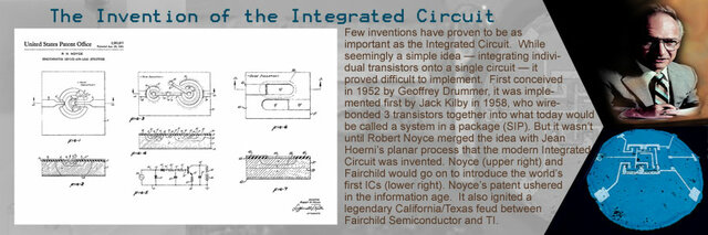 Integrated circuit, known as the computer chip.