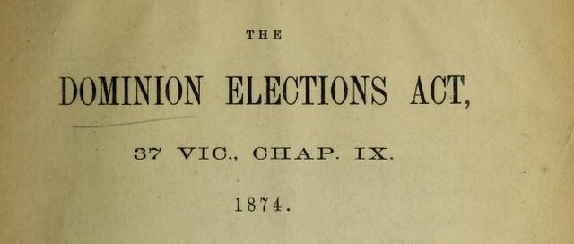 Dominion Elections Act