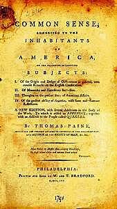"Common Sense" published by Thomas Paine